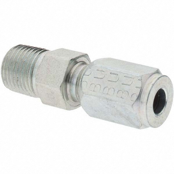 PARKER Parker PT-00099 Bite-type Male Connector 1/8 Nptf 3/16 Od