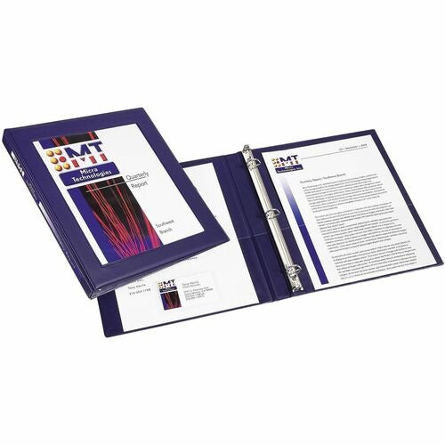 AVERY Avery AVE68051 Slant Ring View Binder 0.5 Inch Navy Blue