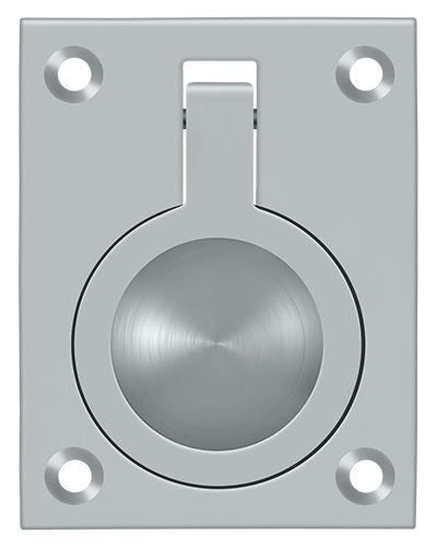 DELTANA Deltana FRP25U26D Flush Ring Pull Satin Chrome