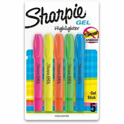 SHARPIE Newell Brands SAN1803277 Gel Highlighter Set of 5