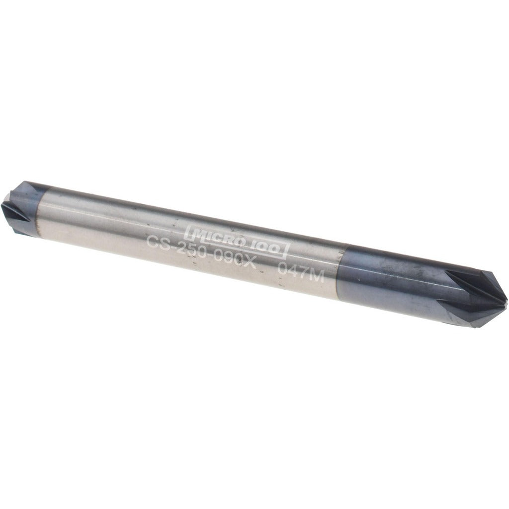 MICRO 100 Micro 100 CS-250-090X Chamfer Mill 6 Flute 90 Degree Carbide