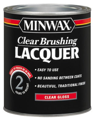 MINWAX Minwax 15500 Clear Gloss Brushing Lacquer Sealer 1 Qt