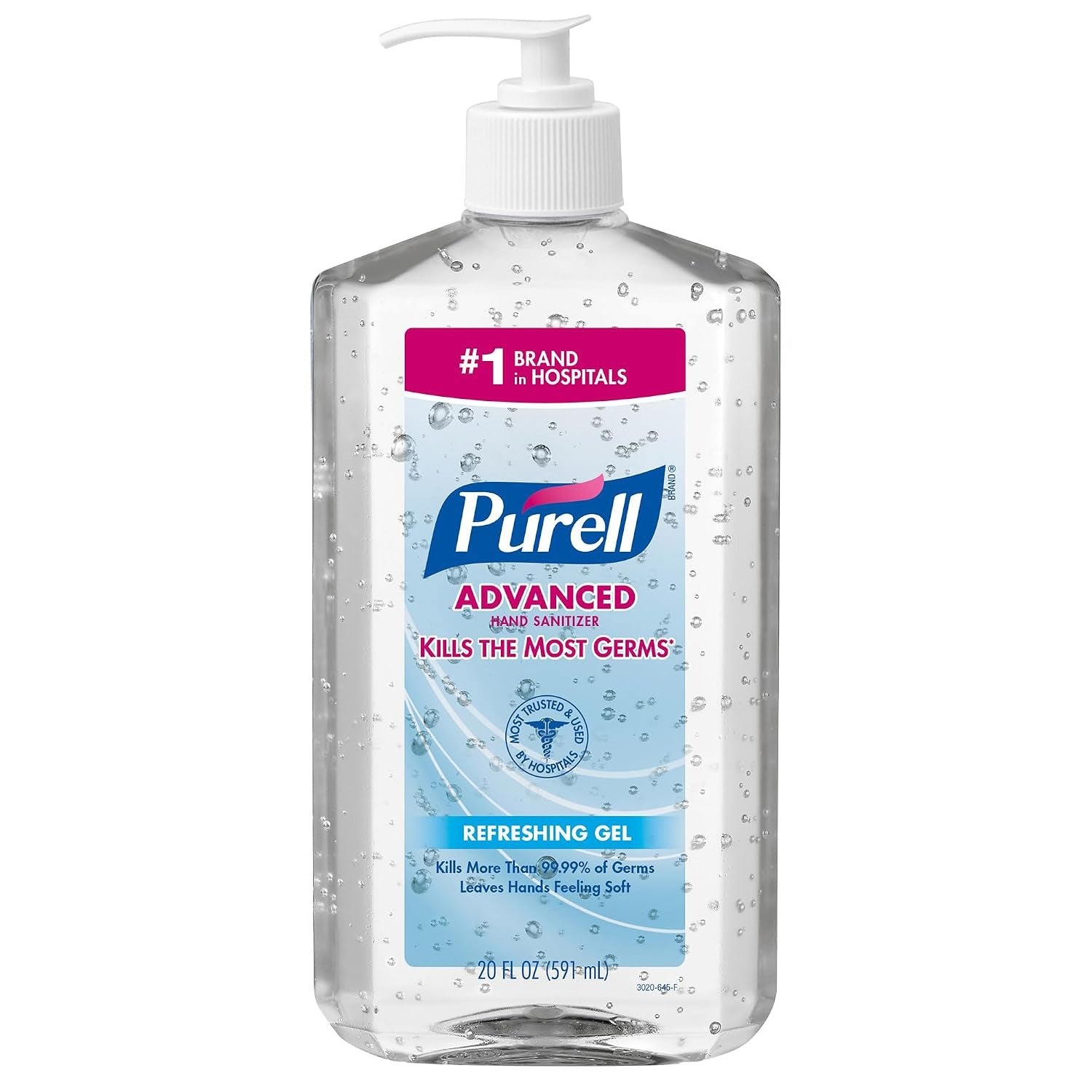 GOJO Gojo GOJ302312 Purell Advanced Hand Sanitizer Refreshing Gel 20 fl oz Pump Bottle (12 Pack) 3023-12