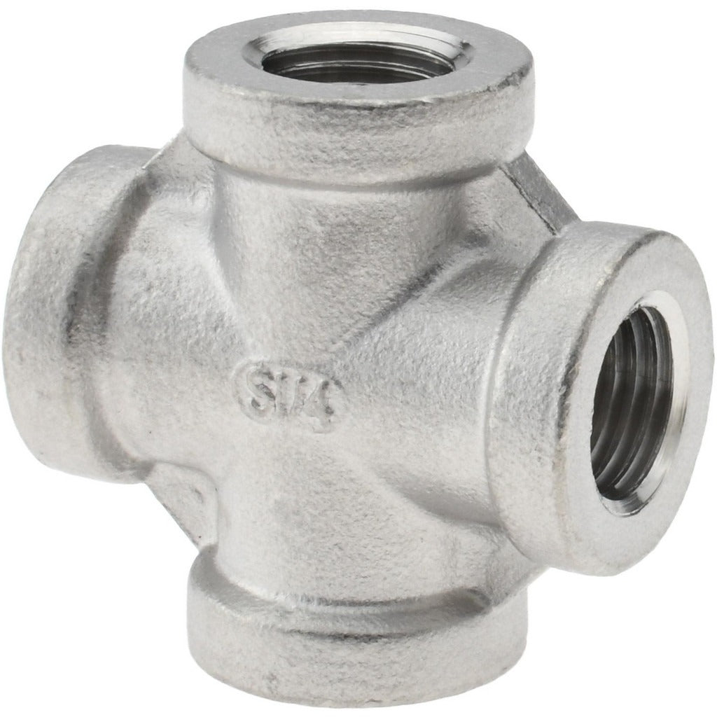 VALUE COLLECTION Value Collection 6+B1/4 Stainless Steel Cross Fitting Npt