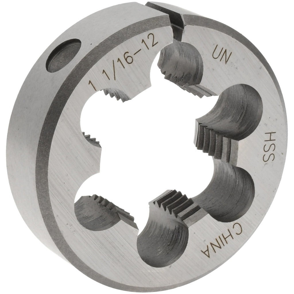VALUE COLLECTION Value Collection 315-1353 Round Die 1-1/16-12 2 in Od Hss