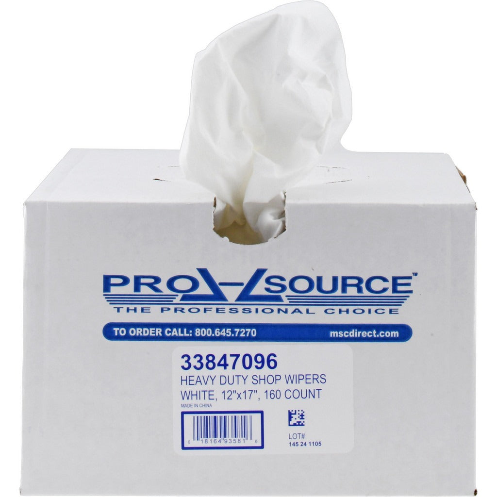 PRO-SOURCE Pro-source 93581 Heavy Duty Shop Wipers 160 Ct Dry White