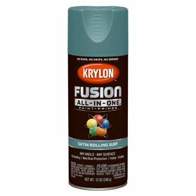 KRYLON Krylon K02747007 Satin Spray Paint Primer 12 Oz Rolling Surf