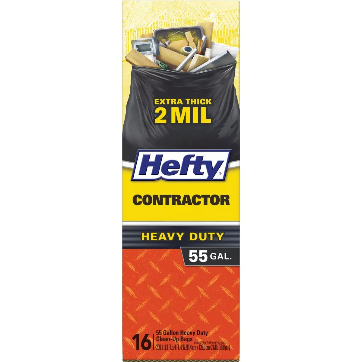 DO IT BEST Do It Best 629774 Contractor Trash Bag 55 Gal Black 16ct