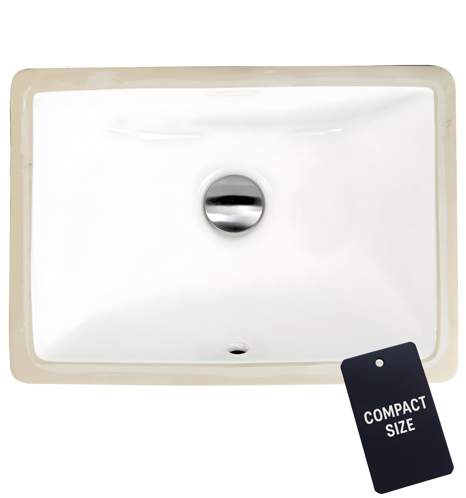 NANTUCKET SINKS Nantucket Sinks UM-16X11-W Undermount Bathroom Sink 16x11