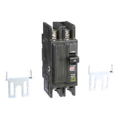 Square D QOU245B 2-Pole 45 Amp 120/240 Volt Thermal Magnetic/Common Trip Miniature Circuit Breaker