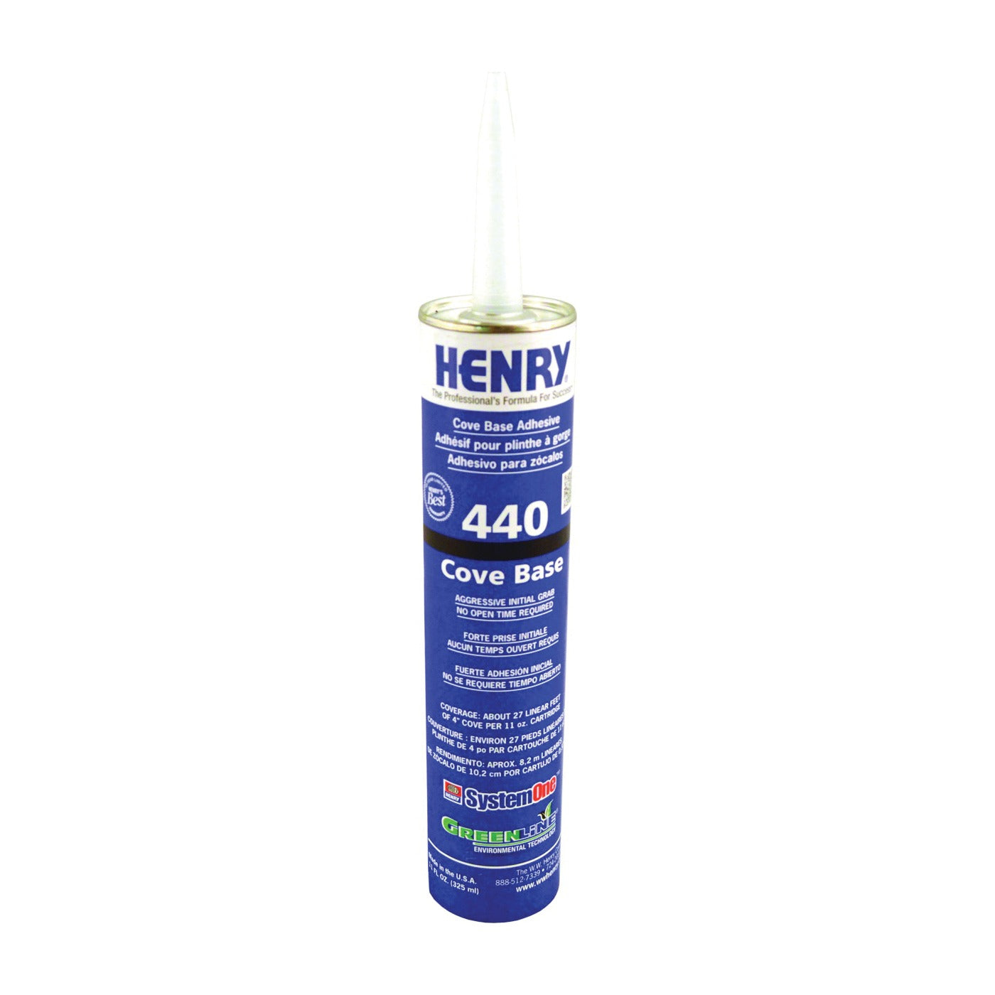 HENRY Henry 12105 Cove Base Adhesive 11 oz Cartridge Pack of 5
