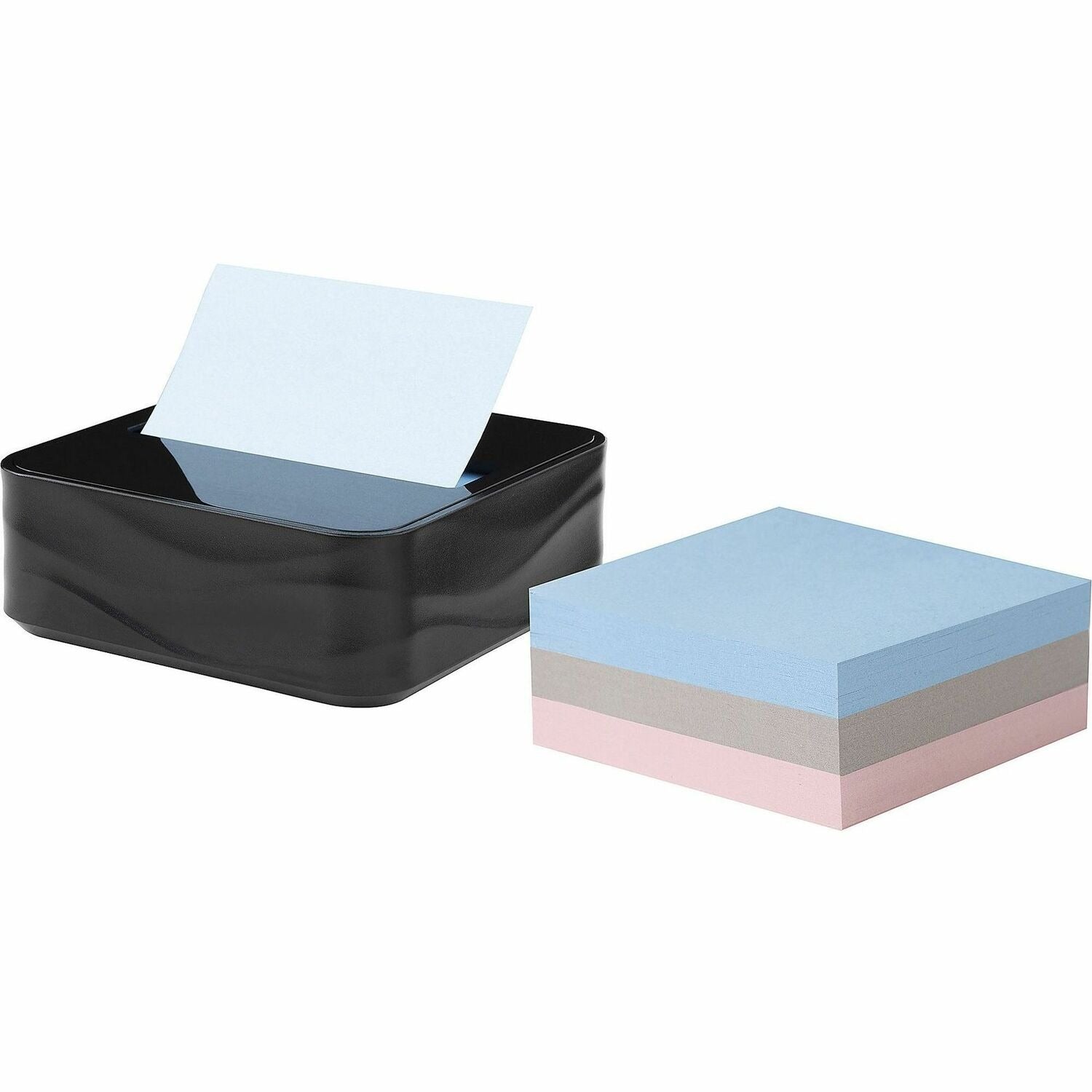 3M 3M MMMWAVE330BKVP Post-it Pop-Up Note Wave Dispenser 3 x 3 (Includes 3 Pads) WAVE330BKVP