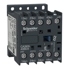 Schneider Electric CA3KN40BD3 Control Relay 10 Amp 24 VDC 4-Pole IP2X