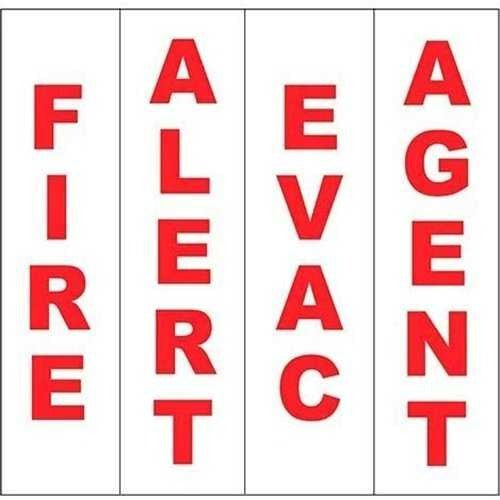 SYSTEM SENSOR System Sensor DECAL-R Red Wall Mount Decals 10 Pack
