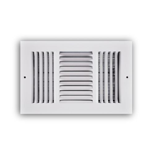 RECTORSEAL Rectorseal 103O10X06 3-way Register 10x6 Inches White Steel