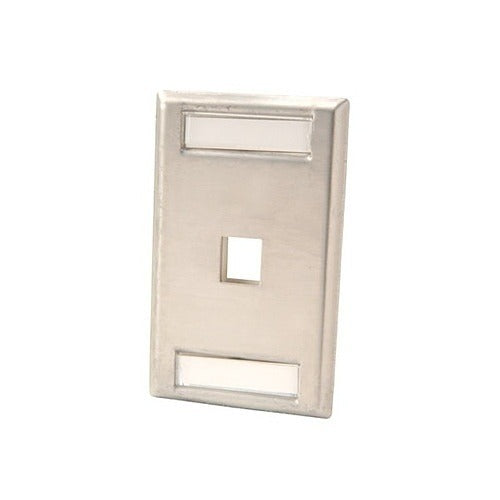 ORTRONICS Ortronics KSSS1 Stainless Steel Single Port Face Plate