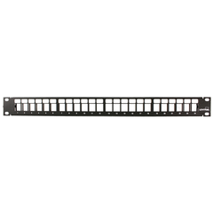 Leviton 49255-H24 QuickPort Patch Panel, 24-Port, 1U RMS, 49255H48