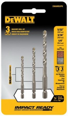 DEWALT Dewalt Accessories DWA5103 Rotary Masonry Bit Set 3PC