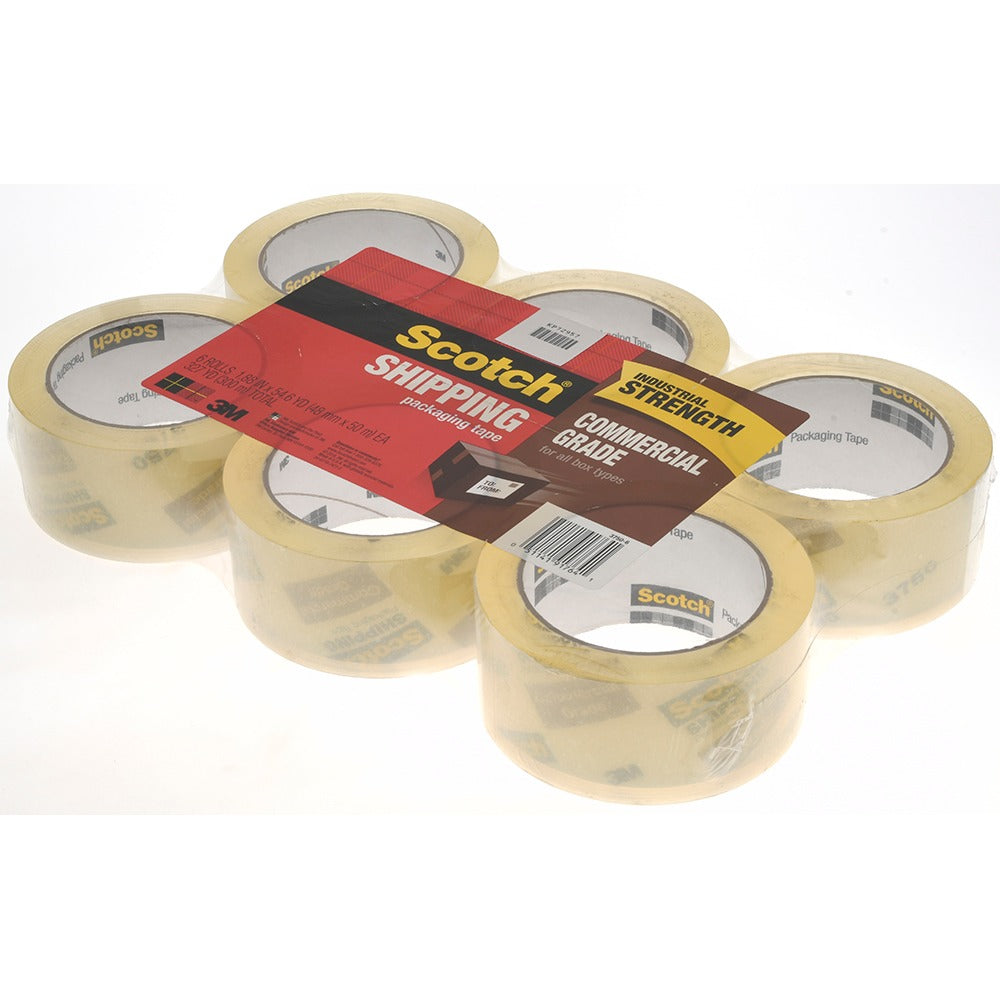 3M 3M KP72957 Packing Tape 1-7/8 in Clear Polypropylene 6 Pack