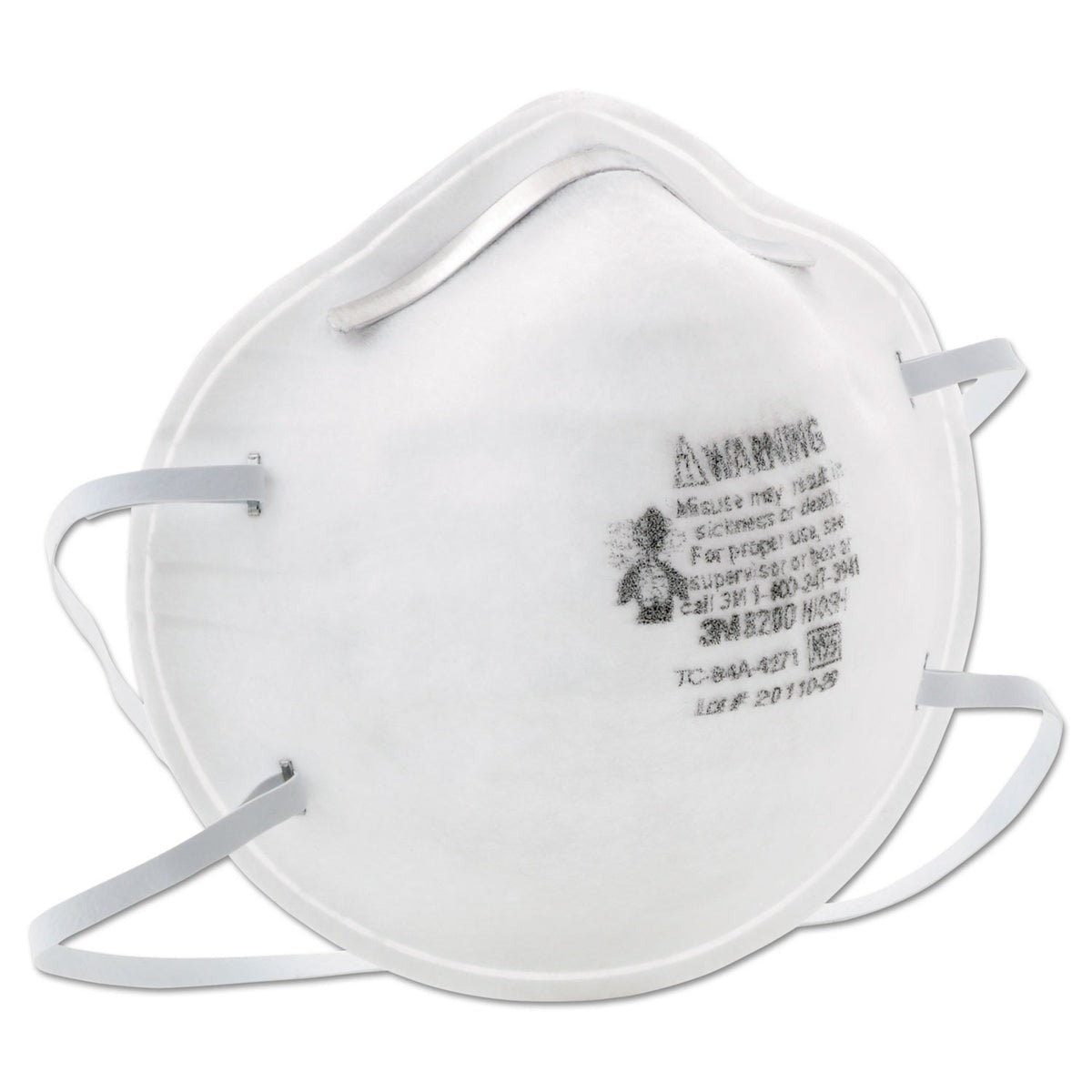 3M 3M MMM8200 N95 Particle Respirator 8200 Mask (20/Box)