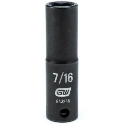 APEX Apex 84324N Deep Socket 7/16 in 6 Point 3/8 in Drive