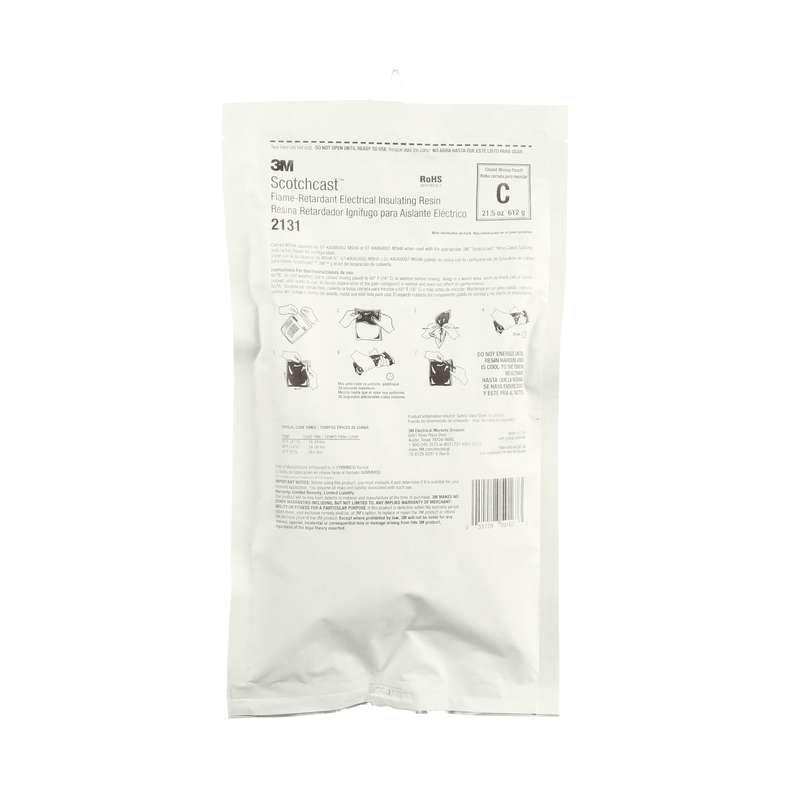 3M 7000031844 Scotchcast Flame-Retardant Compound 2131C 21.5 oz Container Pouch