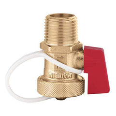 Caleffi 538202 FD Drain Valve 1/4-Inch Garden Hose with Cap