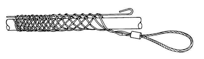 Greenlee 31026 Single Weave Flexible Offset Eye Light Basket Slack Pulling Grip