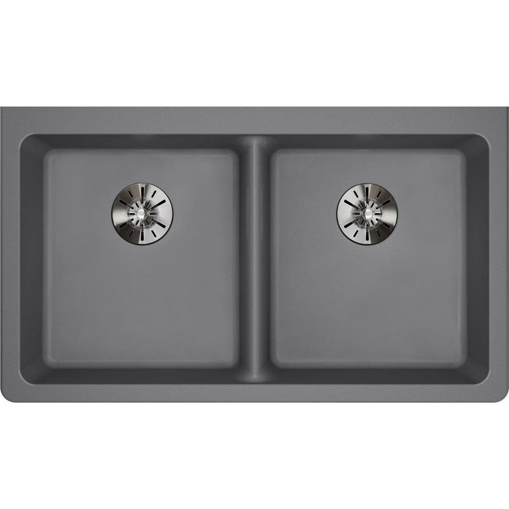 Elkay ELUHAD121245 Lustertone Classic Stainless Steel 14-1/2 x 14-1/2 Undermount Sink