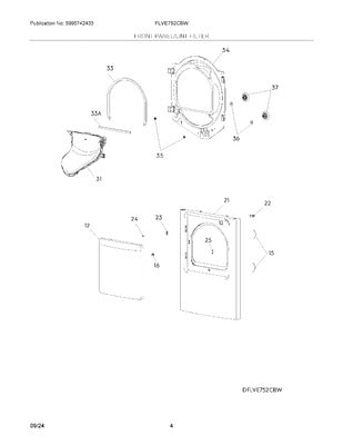 ELECTROLUX 5304538502 AIR CLEANER REPLACEMENT PARTS