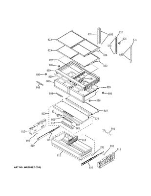 GENERAL ELECTRIC WR32X32030 REFRIGERATORS AND COOLERS