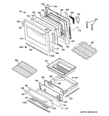 GENERAL ELECTRIC WB10K10037 HINGES, LATCHES, MOUNTING BRACKETS, CLIPS