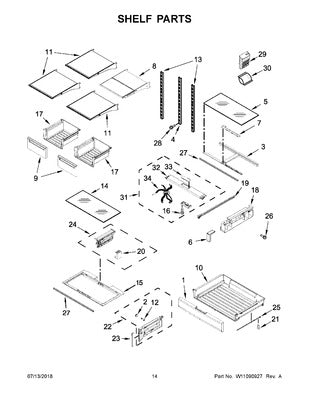 WHIRLPOOL W10717570 AIR CLEANER REPLACEMENT PARTS