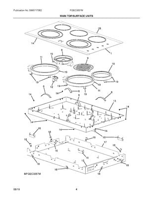 ELECTROLUX 305440424 HEATING ELEMENTS