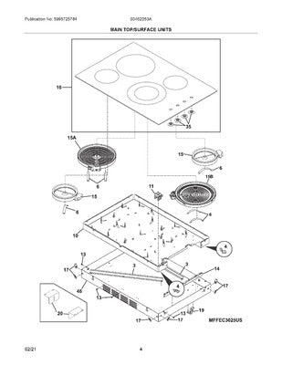 ELECTROLUX 5304518624 MOTOR WIRING HARNESSES