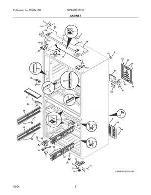 ELECTROLUX 5304535682 AIR CLEANER REPLACEMENT PARTS