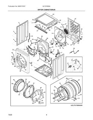 ELECTROLUX 5304536136 AIR CLEANER REPLACEMENT PARTS