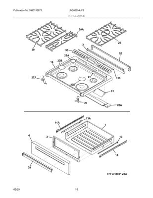 ELECTROLUX 5304517905 AIR CLEANER REPLACEMENT PARTS