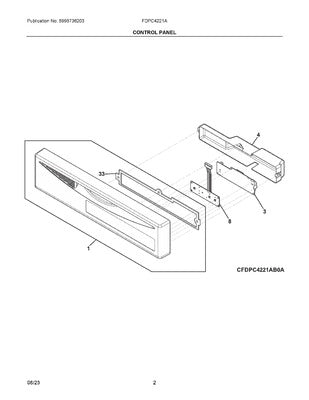 ELECTROLUX 5304525216 DISPLAY CONTROL BOARDS