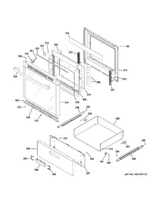GENERAL ELECTRIC WB15X30932 HANDLES