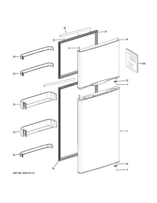 GENERAL ELECTRIC WR78X20358 GASKETS