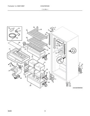 ELECTROLUX 5304524717 AIR CLEANER REPLACEMENT PARTS