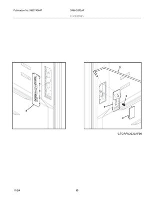 ELECTROLUX 5304536709 AIR CLEANER REPLACEMENT PARTS