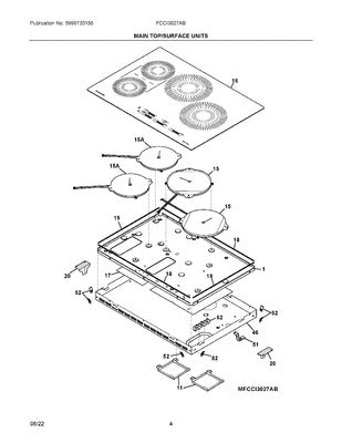 ELECTROLUX 5304535434 WALL BRACKETS & PARTS