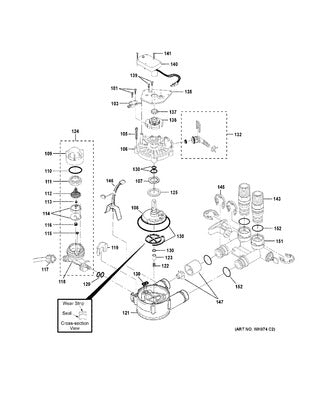 GENERAL ELECTRIC WS31X10013 AIR CLEANER REPLACEMENT PARTS