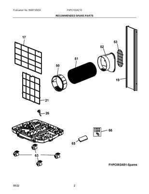 ELECTROLUX 5304524285 AIR CLEANER REPLACEMENT PARTS