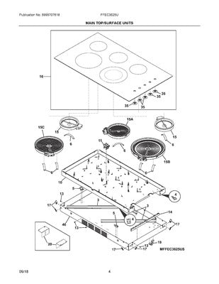 ELECTROLUX 5304518930 WIRING HARNESSES
