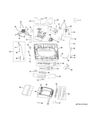 GENERAL ELECTRIC WH44X26880 AIR CLEANER REPLACEMENT PARTS