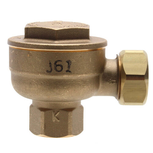 Hoffman 401542 17C-AS-2-25 Angle Thermostatic Trap 1/2 Inch Short Nipple