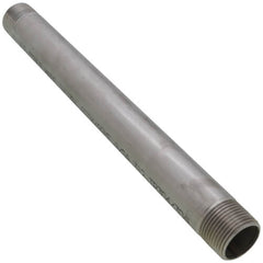 Merit Brass 4016-1200 Pipe Nipple, 1 in x 12 in L MNPT, 304/304L Stainless Steel, SCH 40/STD